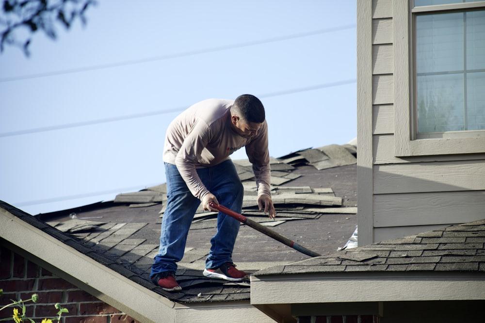 Home service crew on a job