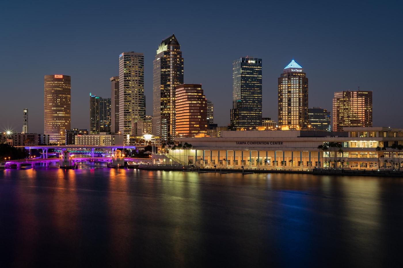 Tampa, Florida skyline on the waterfront